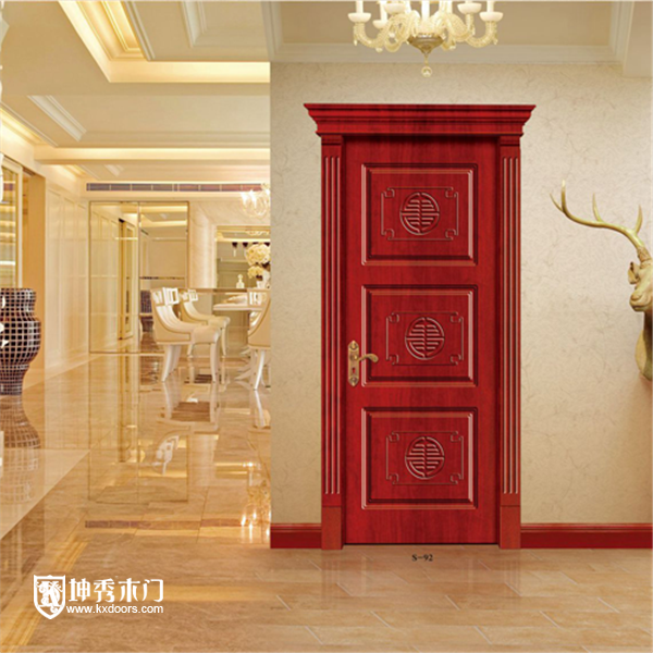 重庆坤秀木门：木门成品展示图