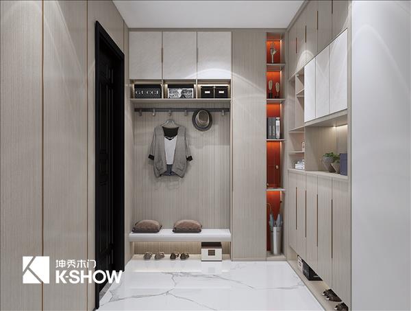 重庆坤秀木门：全屋定制玄关